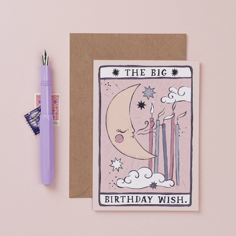 Tarot Moon Birthday Card