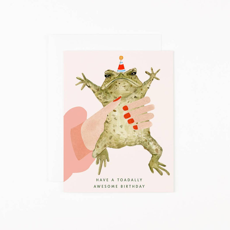 Toadally Awesome Birthday Frog Card