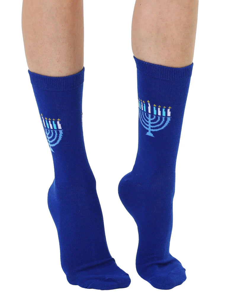 Menorah Crew Socks