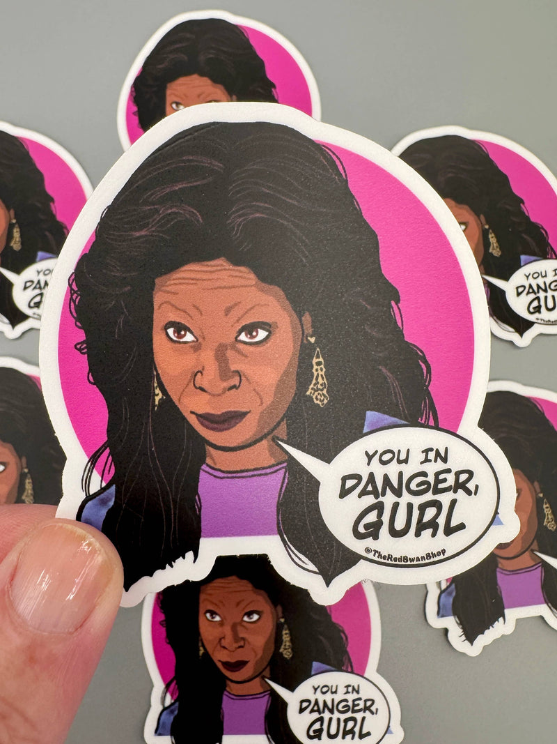 You In Danger Oda Mae Brown Sticker