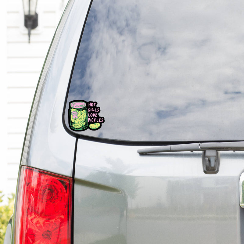 Hot Girls Love Pickles Sticker