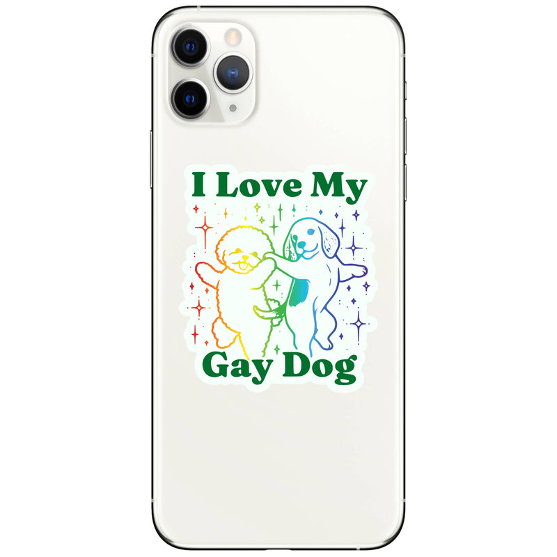 I Love My Gay Dog Sticker