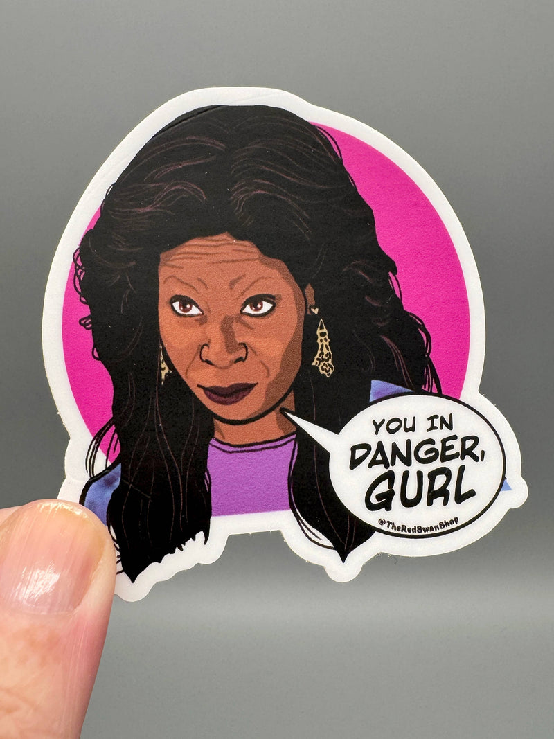 You In Danger Oda Mae Brown Sticker