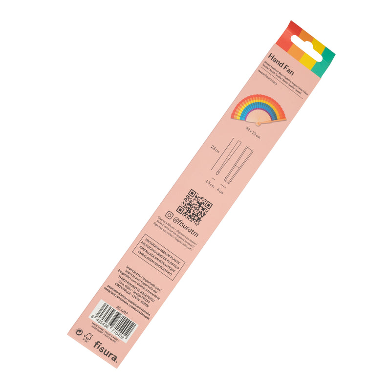 Rainbow Folding Fan