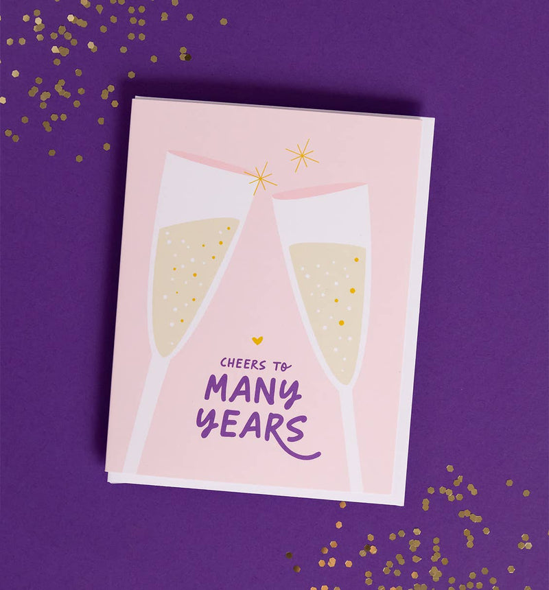 Cheers to Many Years Card