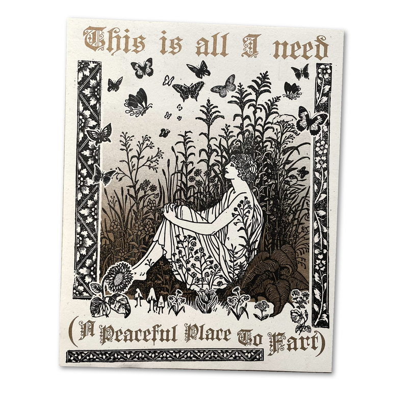 Peaceful Place To Fart Poster