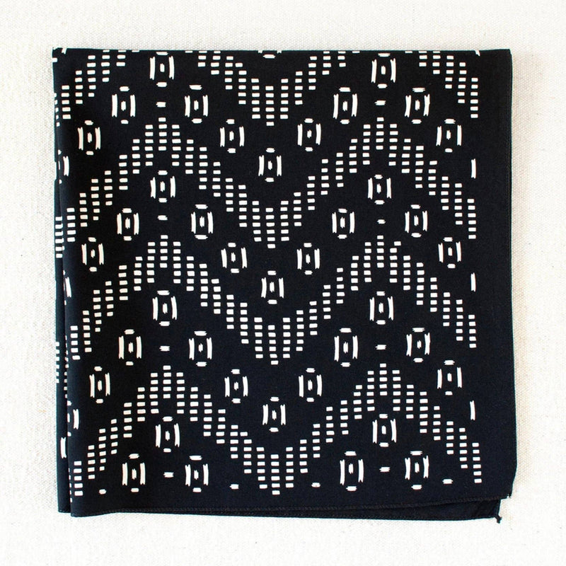 Black Zig Zag Bandana