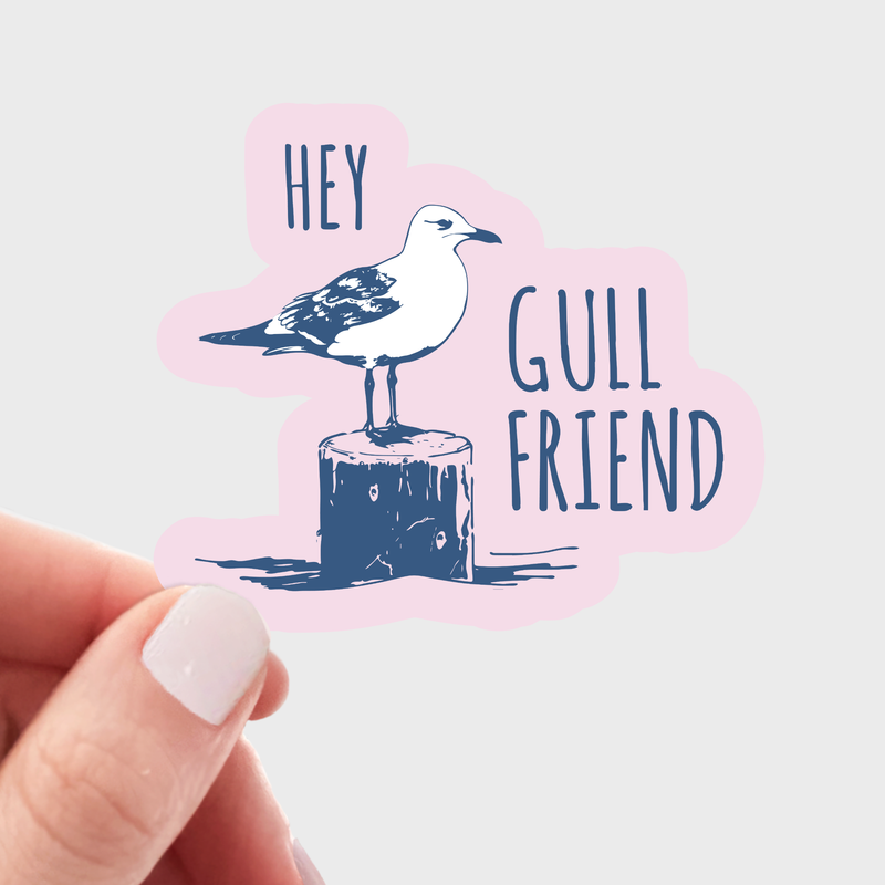Hey Gull Friend Sticker