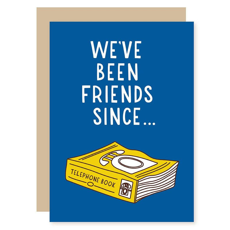 Phone Book Friends Birthday Card