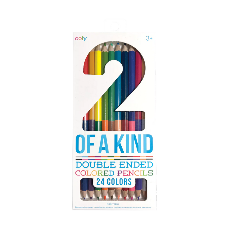 2 Of A Kind: Double-Ended Colored Pencils - Set of 12