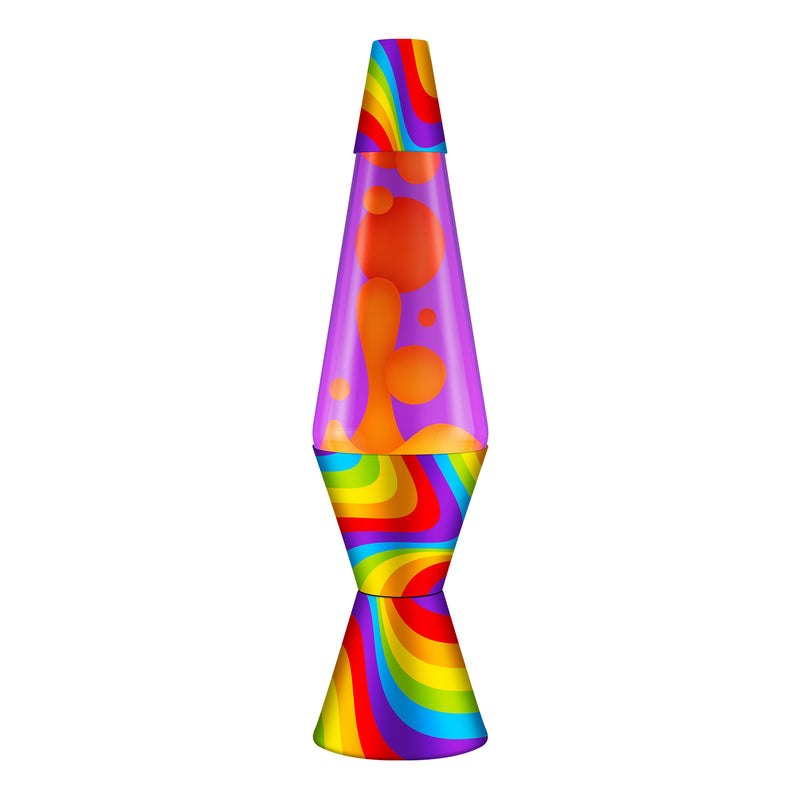 14.5" Lava Lamp - Flowing Band Yellow/Purple