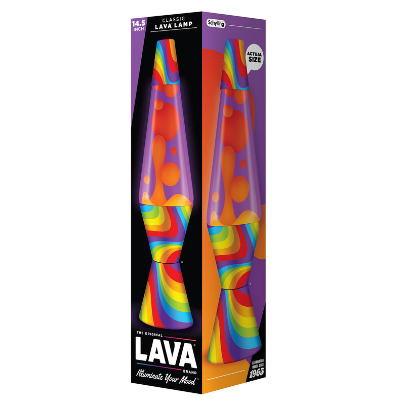 14.5" Lava Lamp - Flowing Band Yellow/Purple