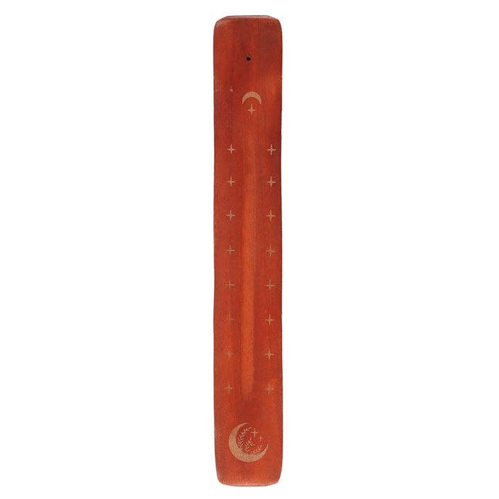 Mystical Moon Wooden Incense Ash Catcher