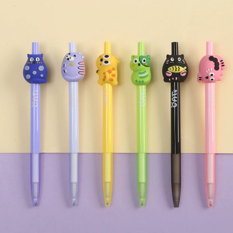 Cartoon Cat Retractable Gel Pen