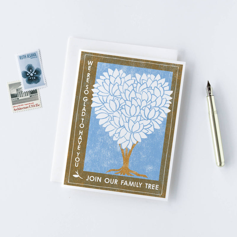 Family Tree Letterpress Card
