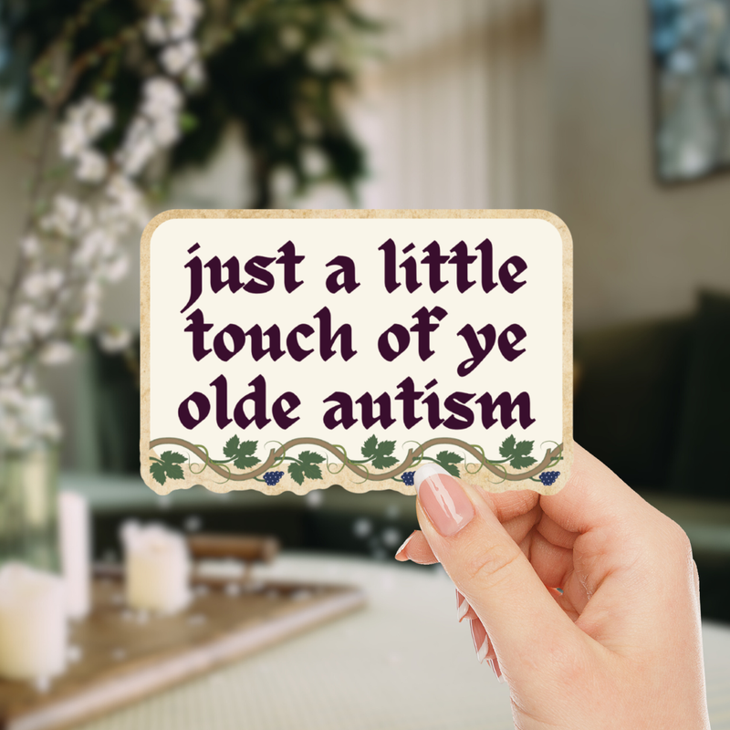 Ye Olde Autism Medieval Sticker