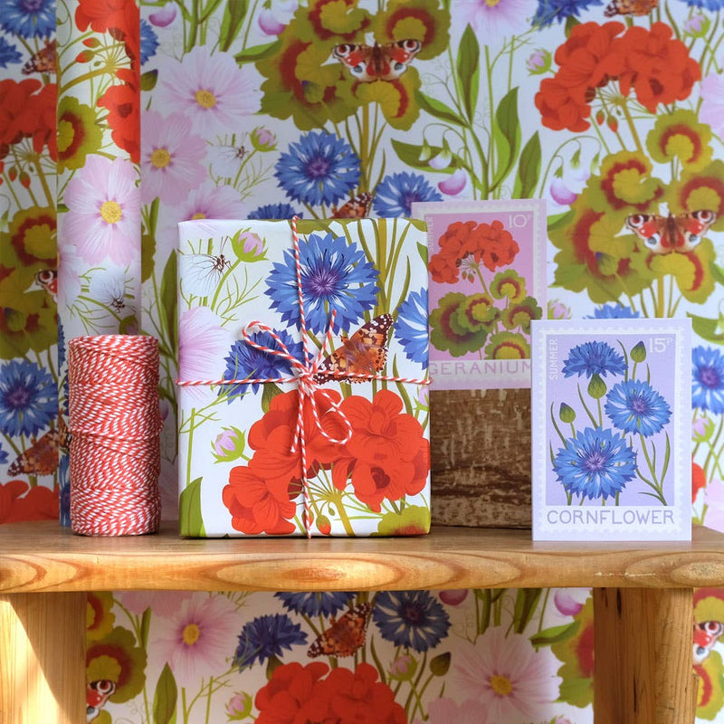 Summer Floral Gift Wrap