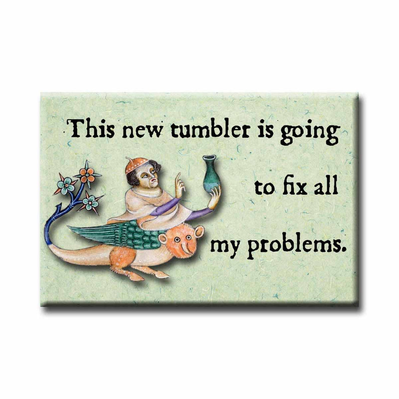 This New Tumbler Medieval Marginalia Magnet