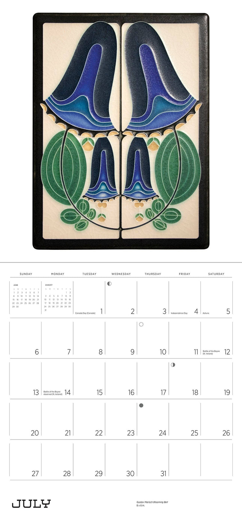 Arts & Crafts Tiles: Motawi Tileworks 2025 Wall Calendar