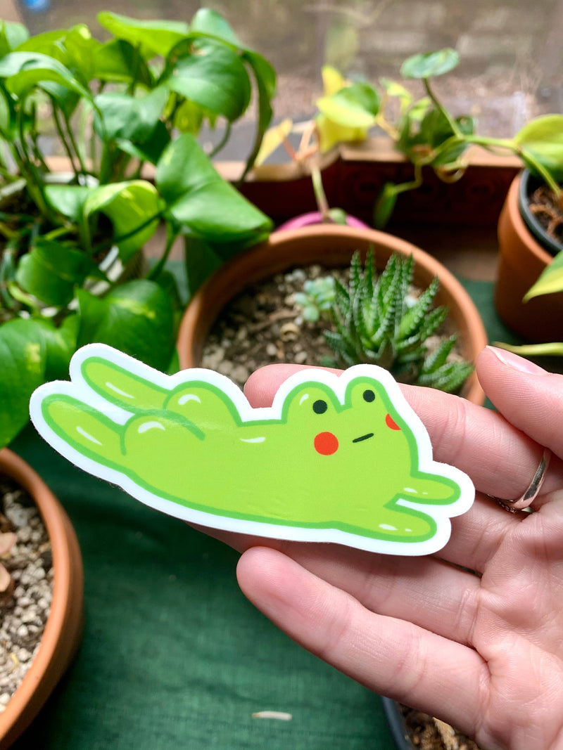 Silly Frog Butt Sticker