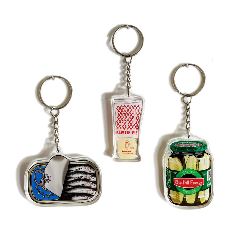 Dill Pickle Jar Keychain