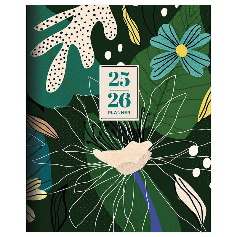 Medium Monthly Planner 2025-2026 - Vivid Jungle