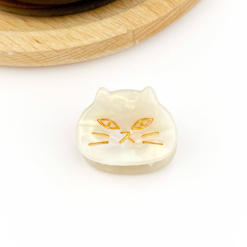 Mini Cat Face Hair Clip (Assorted)