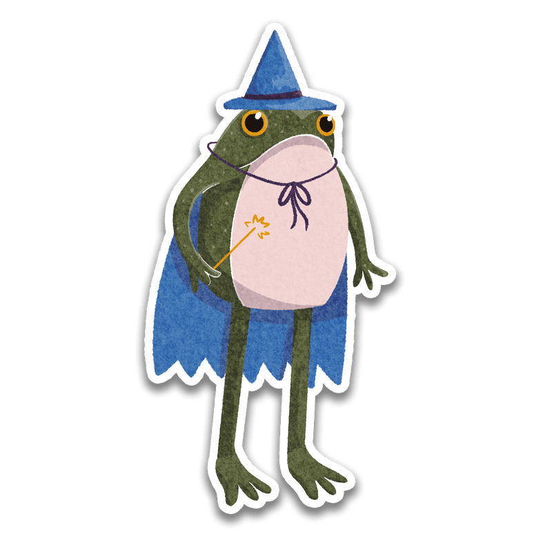 Wizard Frogson Frog Sticker