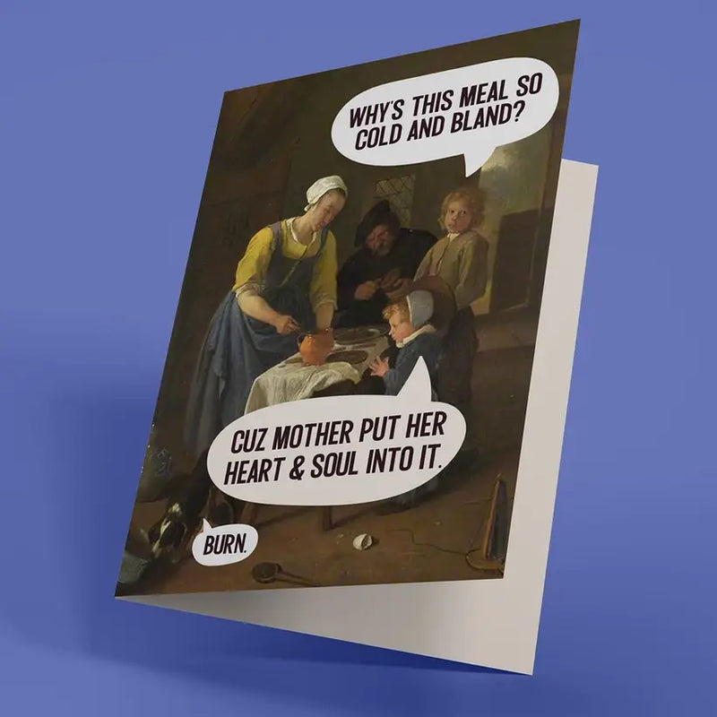Cold and Bland Greeting Card
