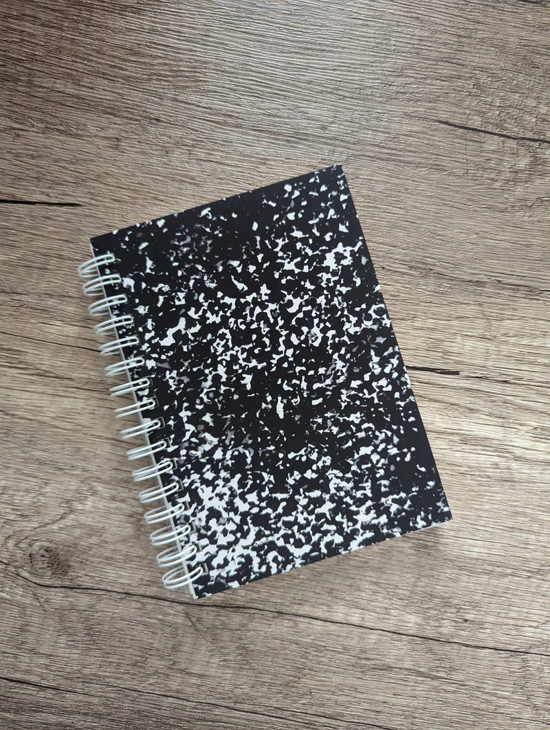 Black Composition Reusable Sticker Book (50 Pages)