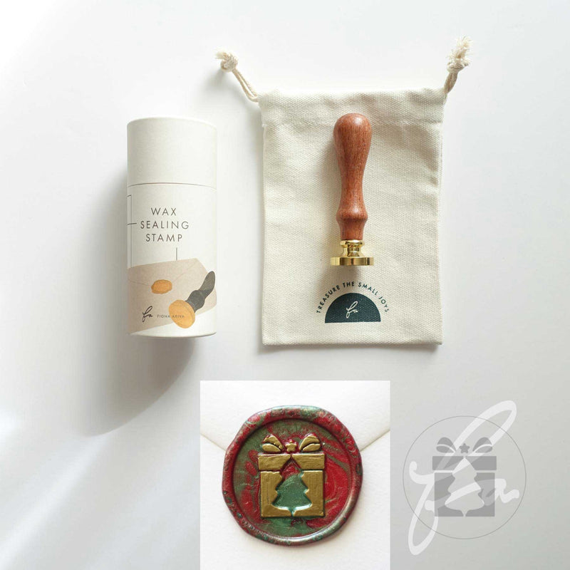 Christmas Tree Gift Wax Seal Stamp Set