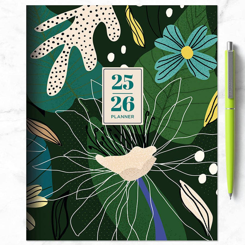 Medium Monthly Planner 2025-2026 - Vivid Jungle