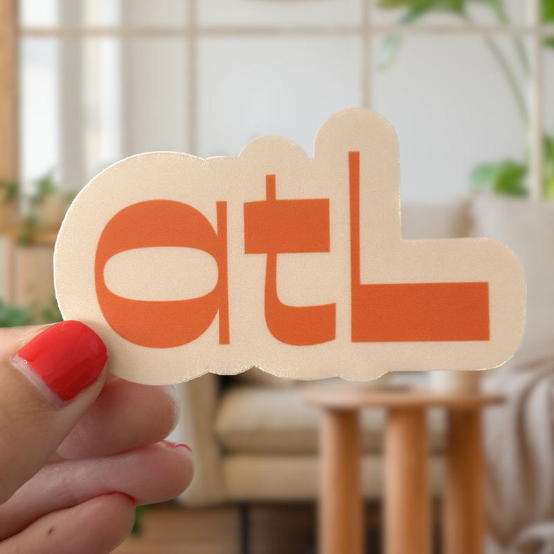 Lowercase ATL Sticker