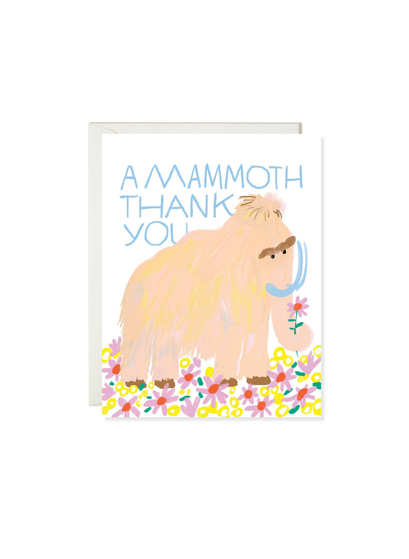 Mammoth Thank You Card