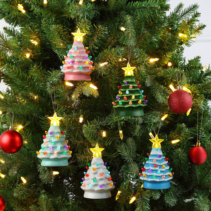 5" Nostalgic Tree Ornament - White