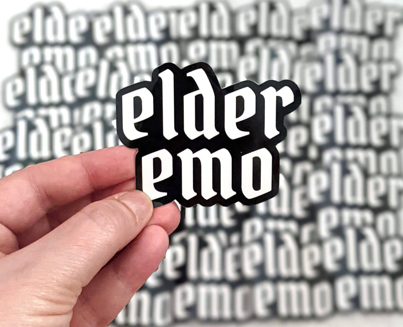 Elder Emo Vinyl Sticker