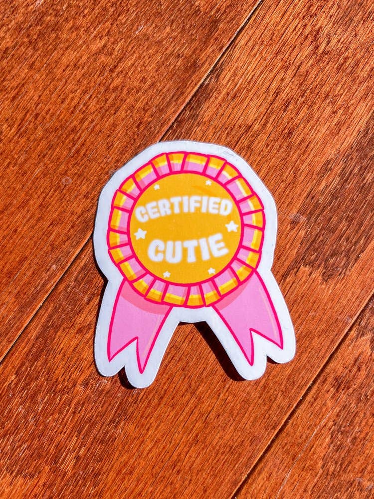 Certified Cutie Award Sticker