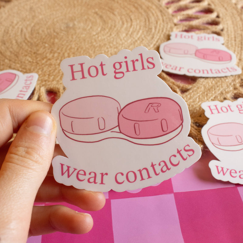 Hot Girls Wear Contacts Sticker