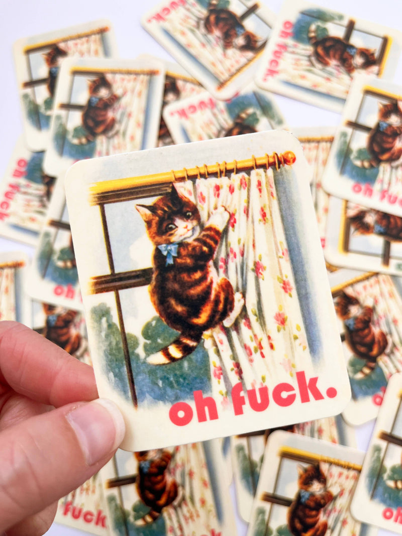 Oh Fuck Kitty Sticker