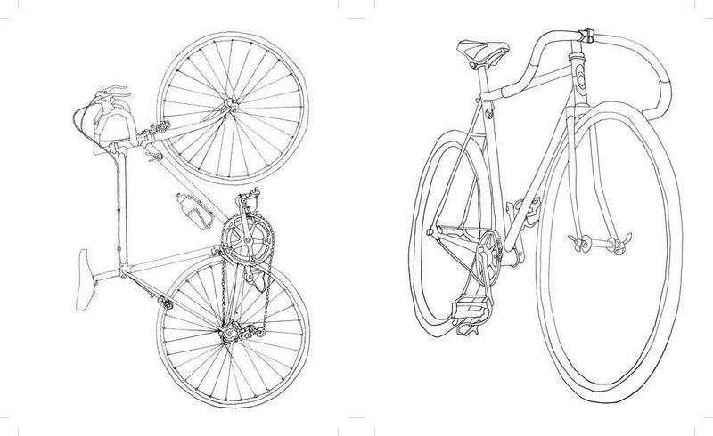 Classic Bicycle Coloring Book