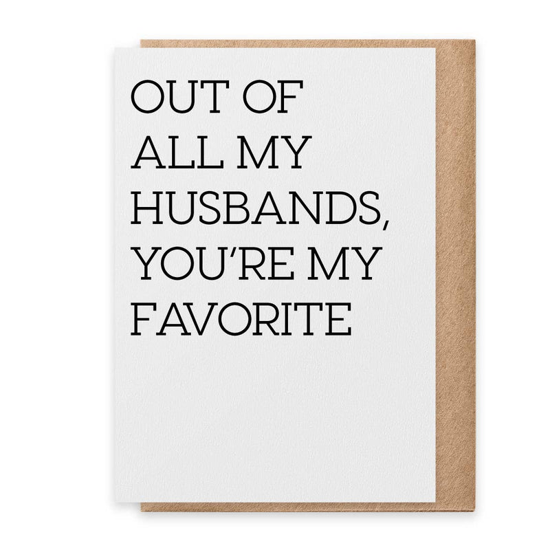 Favorite Husband Greeting Card