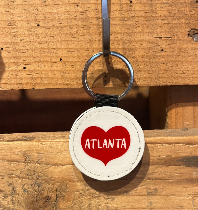 Atlanta Big Red Heart Keychain