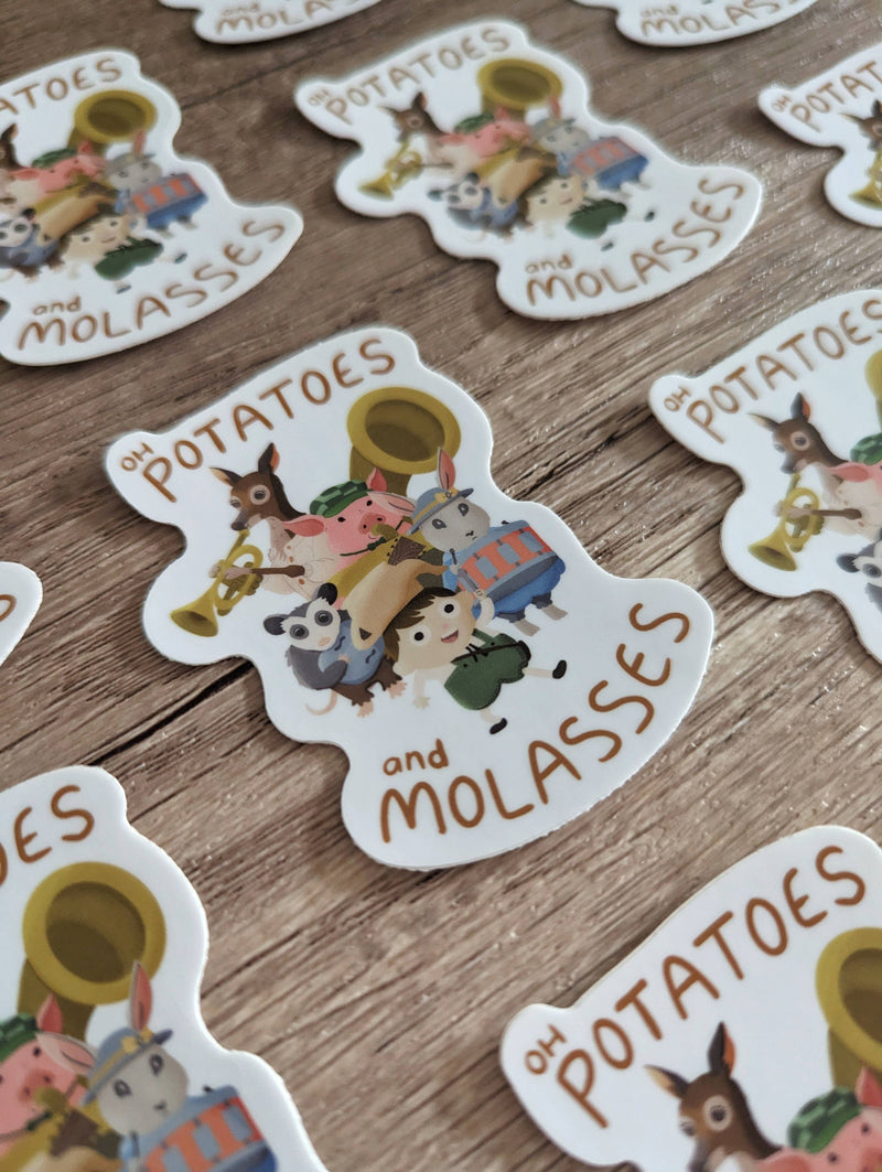 Oh Potatoes and Molasses Sticker - Over the Garden Wall