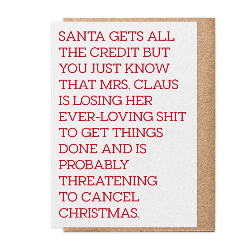 Mrs. Claus Christmas Card