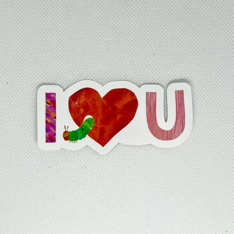 The Very Hungry Caterpillar I Heart You Matte Sticker