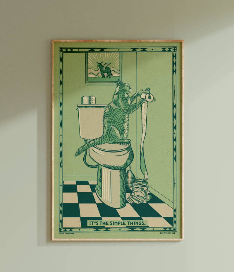 Simple Things Bathroom Print