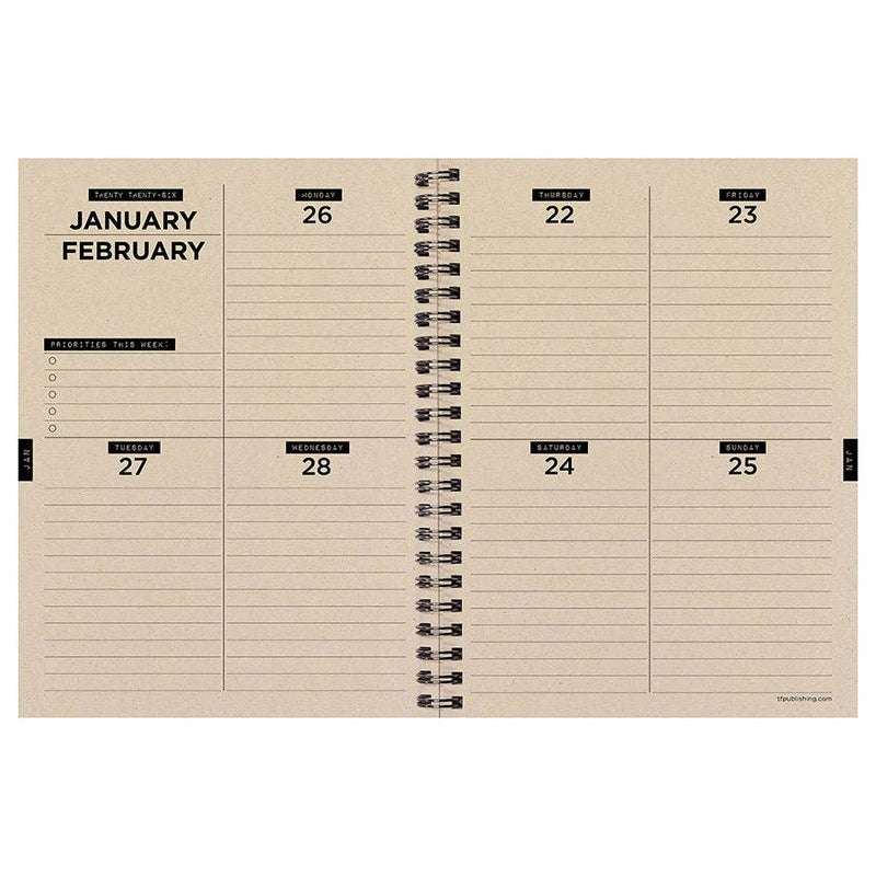 Medium Weekly/Monthly Planner 2025-2026 - Andy&