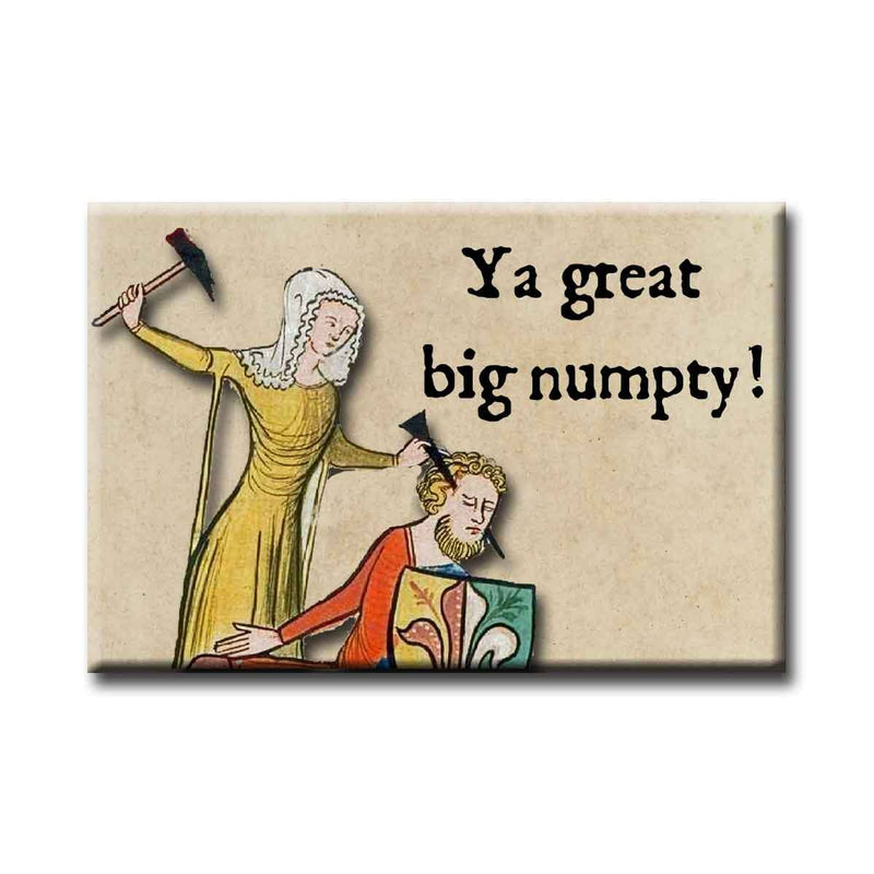 Big Numpty Medieval Marginalia Magnet