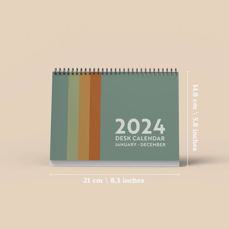 Surf Minimalist 2024 Desk Calendar