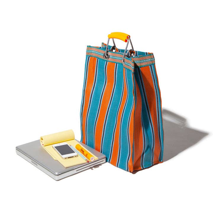 Rectangular Recycled Plastic Bag - Striped